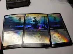 Snow-Covered Swamp FOIL Kaldheim NM Common MAGIC GATHERING Real Pic 280 / 281 - Image 3