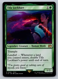 MTG Tifa Lockhart 0206 Magic The Gathering Final Fantasy VII Rare EN - Image 1