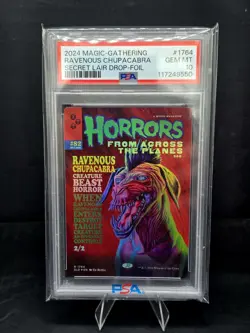 2024 Magic The Gathering Secret Lair Ravenous Chupacabra Foil PSA 10 - Image 1