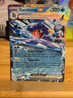 GARCHOMP ex 038/182 Paradox Rift Holo Double Rare Pokemon TCG Near Mint - Image 1