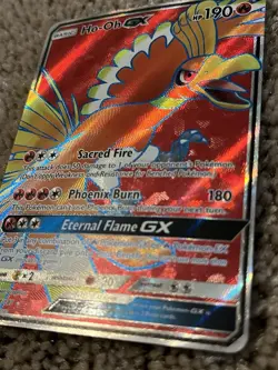Pokemon Ho-Oh GX 131/147 2017 Burning Shadows Ultra Rare Full Art Holo 190 HP - Image 3