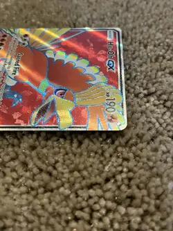 Pokemon Ho-Oh GX 131/147 2017 Burning Shadows Ultra Rare Full Art Holo 190 HP - Image 5