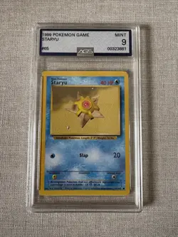 Staryu 065/102 Base Set Regular AGS MINT 9 Slab 1999 Pokemon #065 - Image 1