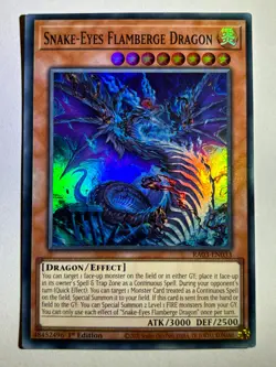 Snake-Eyes Flamberge Dragon RA03-EN033 Super Rare 1st Edition YuGiOh Card - Image 1