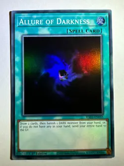 Allure of Darkness RA03-EN055 Super Rare 1st Edition YuGiOh Card - Image 1