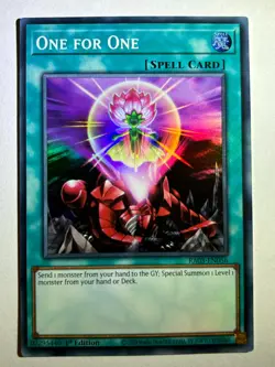 One For One RA03-EN056 Super Rare 1st Edition YuGiOh Card - Image 1