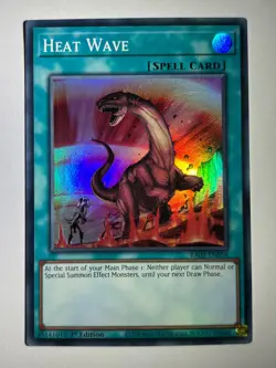 Heat Wave RA03-EN058 Super Rare 1st Edition YuGiOh Card - Image 1