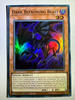Dark Beckoning Beast RA03-EN027 Super Rare 1st Edition YuGiOh Card - Image 1