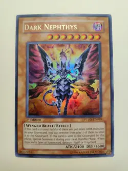 Yugioh! Dark Nephthys PTDN-EN018 Ultra Rare 1st Ed LP - Image 1