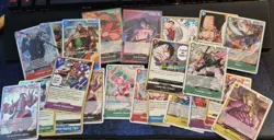 One Piece TCG Op13 + PRB-02 foil bulk and Luffy Gol.D.Roger Leaders - Image 1