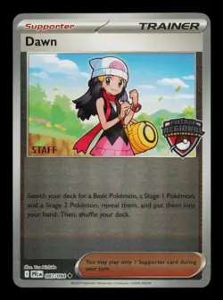 Pokemon Card Dawn STAFF 087/094 Regional Phantasmal Flames Holo Promo NM 2025 - Image 1