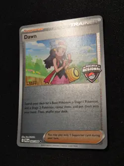 Pokemon Card Dawn STAFF 087/094 Regional Phantasmal Flames Holo Promo NM 2025 - Image 4