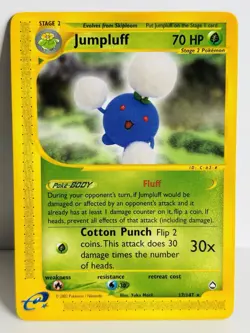 Jumpluff 17/147 Rare Aquapolis Pokemon Card - Image 1