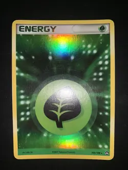 Pokemon Card Energy Grass Ex Power Keepers 103/108 Holo Reverse Eng English - Image 1