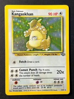 Kangaskhan 5/64 Jungle Unlimited - Holo Rare - WOTC Pokemon Card D MP - Image 1