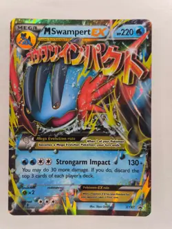 Pokemon TCG Mega Swampert EX XY87 XY Holo Card Black Star Promo LP - Image 1