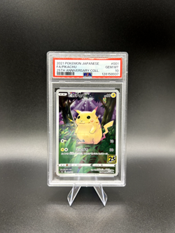 PIKACHU Full Art Holo Pokemon Japan 25th Anniversary #001 PSA 10 GEM MT - Image 1
