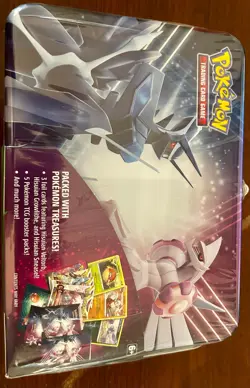 NEW-Pokemon TCG Sword & Shield PALKIA & DIALGA Collector Chest Tin - Image 1