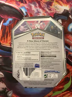 Pokemon V Heroes Tin Umbreon V Booster Promo 4 Packs 1 Foil Card English 2022 - Image 2