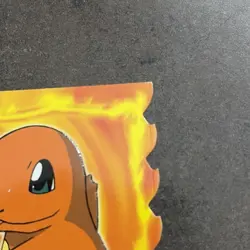 1999 Topps Pokemon Evolution #04 Charmander Embossed Die-Cut 1st print Blue logo - Image 4