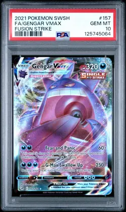 Gengar VMAX 157/264 | Pokemon Swsh08: Fusion Strike Holo PSA 10 - Image 1