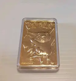 Pokemon Pikachu 23K Gold-Plated Trading Card #25 1999 Burger King Promotional - Image 3