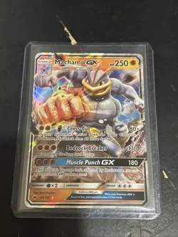 Pokemon Machamp GX Full Art Ultra Rare Holo Card 64/147 Excellent Condition - Image 1