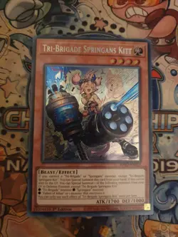 Yu-Gi-Oh! Tri-Brigade Springans Kitt BPRO-EN025 1st Edition Secret Rare - Image 1
