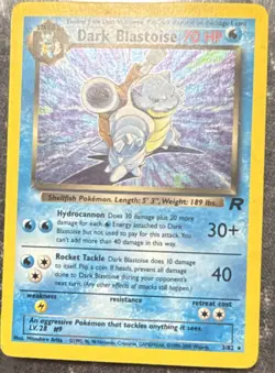 Pokemon Dark Blastoise Team Rocket 3/82 Holo Rare English Unlimited Card - Image 1