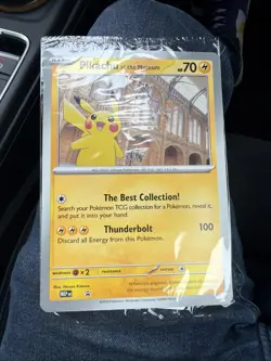 Pokemon TCG Pikachu At The Museum Oversized Promo Card Sealed - Image 1