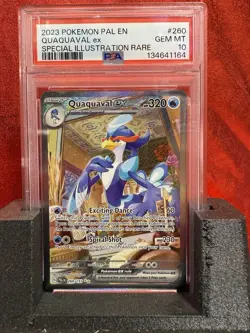 2023 Pokemon Paldea Evolved #260 Quaquaval EX PSA 10 Mint Card - Image 1
