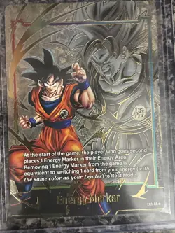 Goku Energy Marker Promo Prize Gold E01-05 Dragon Ball Fusion World Card English - Image 2