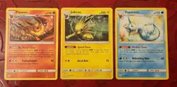 Vaporeon 42/236 Jolteon 70 Flareon 25 NM 2019 Cosmic Eclipse Card Eeveelutions - Image 1