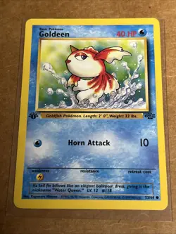 Goldeen 53/64 - Jungle 1st Edition - Pokemon Card - NM - Image 1