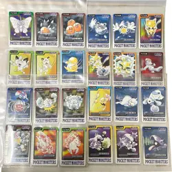 Pokemon Carddass Japanese 151 Cards Complete Set Lot 1997 Charizard w/File - Image 3