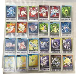 Pokemon Carddass Japanese 151 Cards Complete Set Lot 1997 Charizard w/File - Image 4