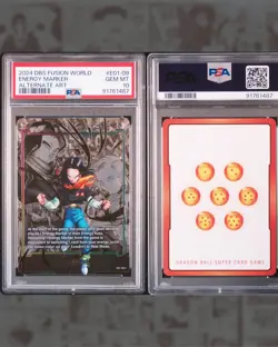 ✨PSA10✨Dragon Ball Energy Marker Android 17 Parallel Card Fusion World✨English✨ - Image 2
