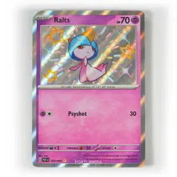 Pokemon - Ralts - 153/091 - SV Paldean Fates - Shiny Rare Card - Image 1