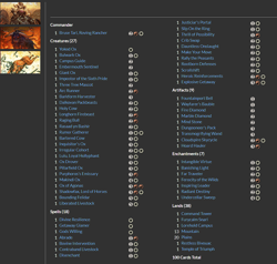 Bruse Tarl, Roving Rancher MTG EDH Commander Deck | Double Striking Oxen! - Image 2