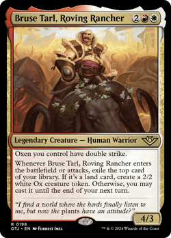 Bruse Tarl, Roving Rancher MTG EDH Commander Deck | Double Striking Oxen! - Image 3