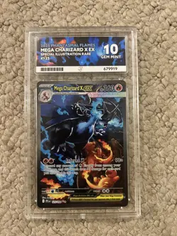 Pokemon MEGA CHARIZARD X EX SIR 125/094 ACE Gem Mint 10 - PERFECT SUBGRADES - Image 1