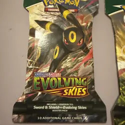 Pokemon Sword Shield Evolving Skies Art Set (4 Sleeved Packs - Image 2