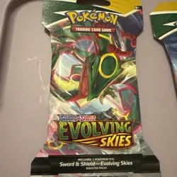 Pokemon Sword Shield Evolving Skies Art Set (4 Sleeved Packs - Image 5