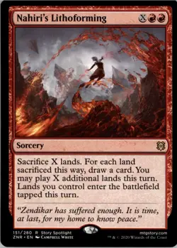 Nahiri's Lithoforming R Zendikar Rising 151 NM MTG x1 - Image 1