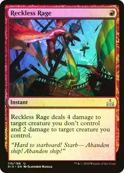 Reckless Rage FOIL - Dominaria MAGIC MTG NM INSTANT - Image 1