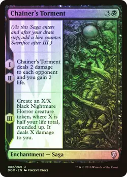 Chainer's Torment FOIL - Dominaria MAGIC MTG NM ENCHANTMENT - Image 1