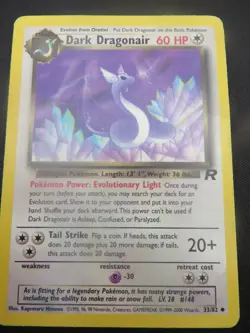 Dark Dragonair unlimited Team rocket Uncommon 33/82 - WOTC Pokemon LP - Image 1