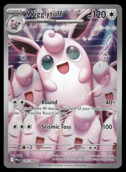Pokemon Cards Wigglytuff 105/094 Phantasmal Flames Illustration Rare NM *2 - Image 1