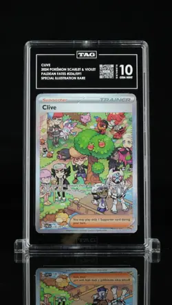 Pokemon Clive 236/091 Paldean Fates TAG 10 Special Illustration Rare - Image 1