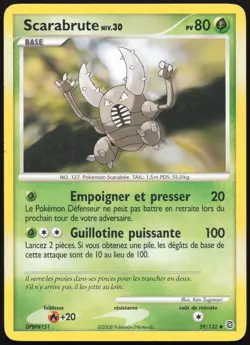 Carte Pokemon Scarabrute 59/132 Merveilles Secretes Francais - Image 1